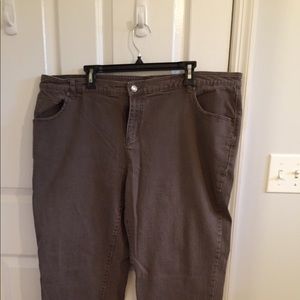 Brown jeans women’s petite plus